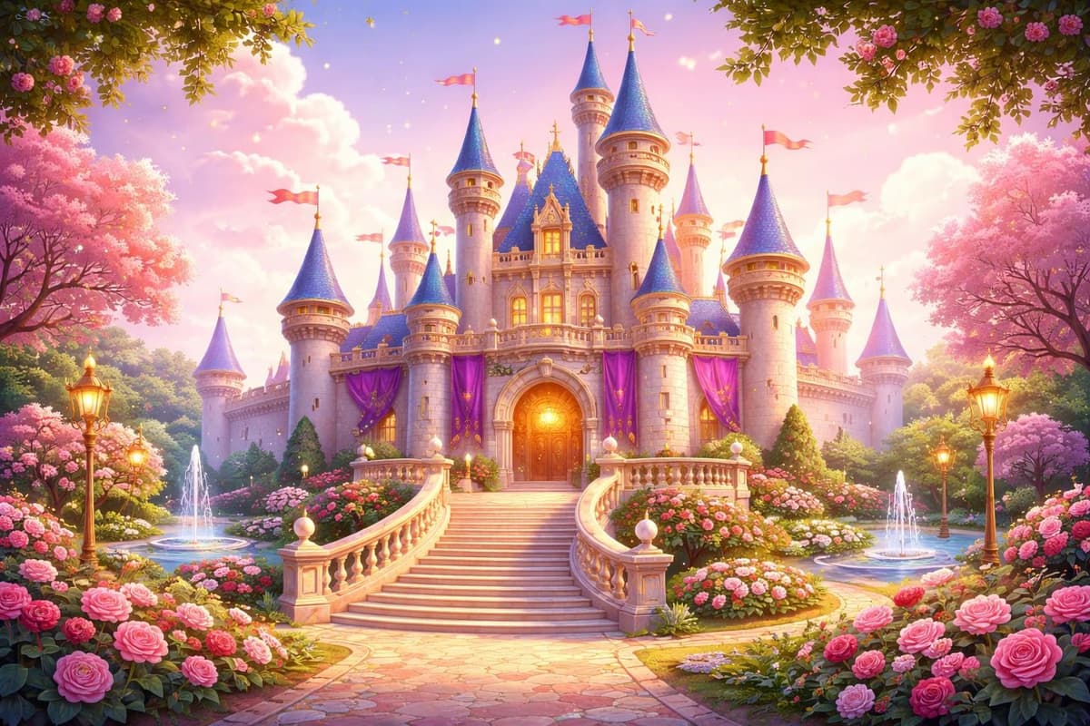 Royal Castle birthday card theme