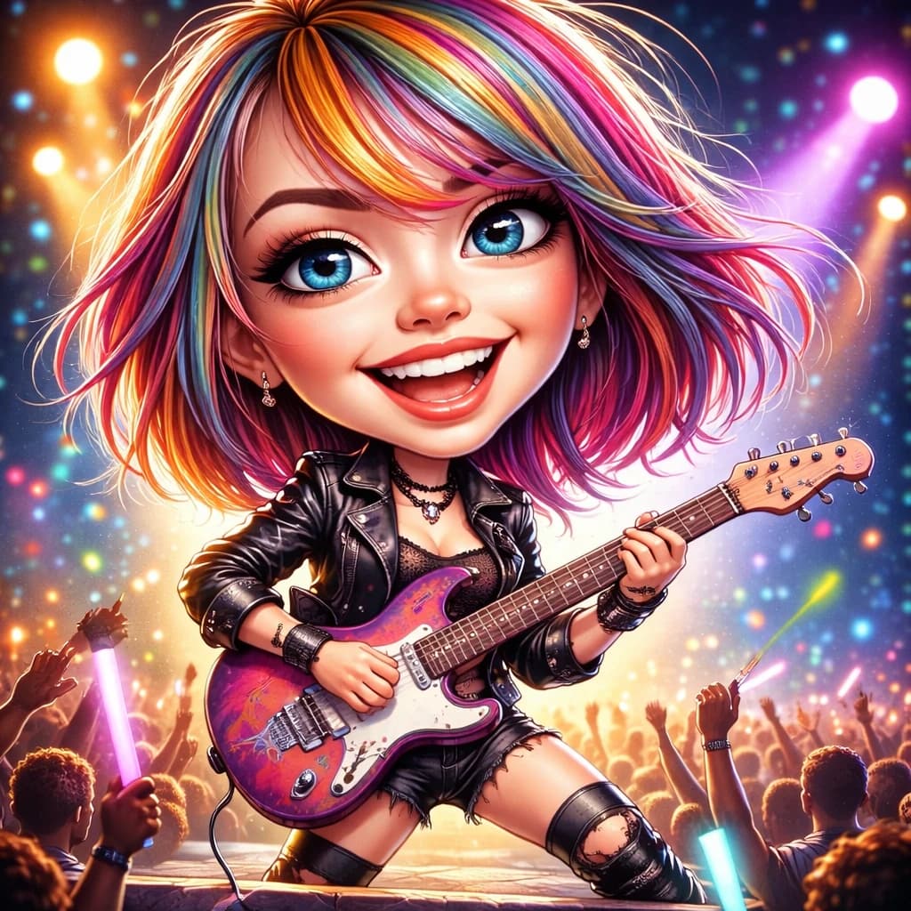 Rock Star karikatur