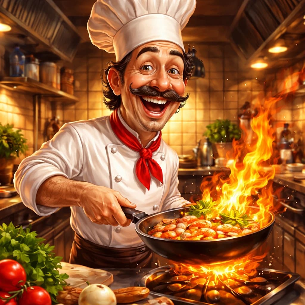 Chef Master karikatur