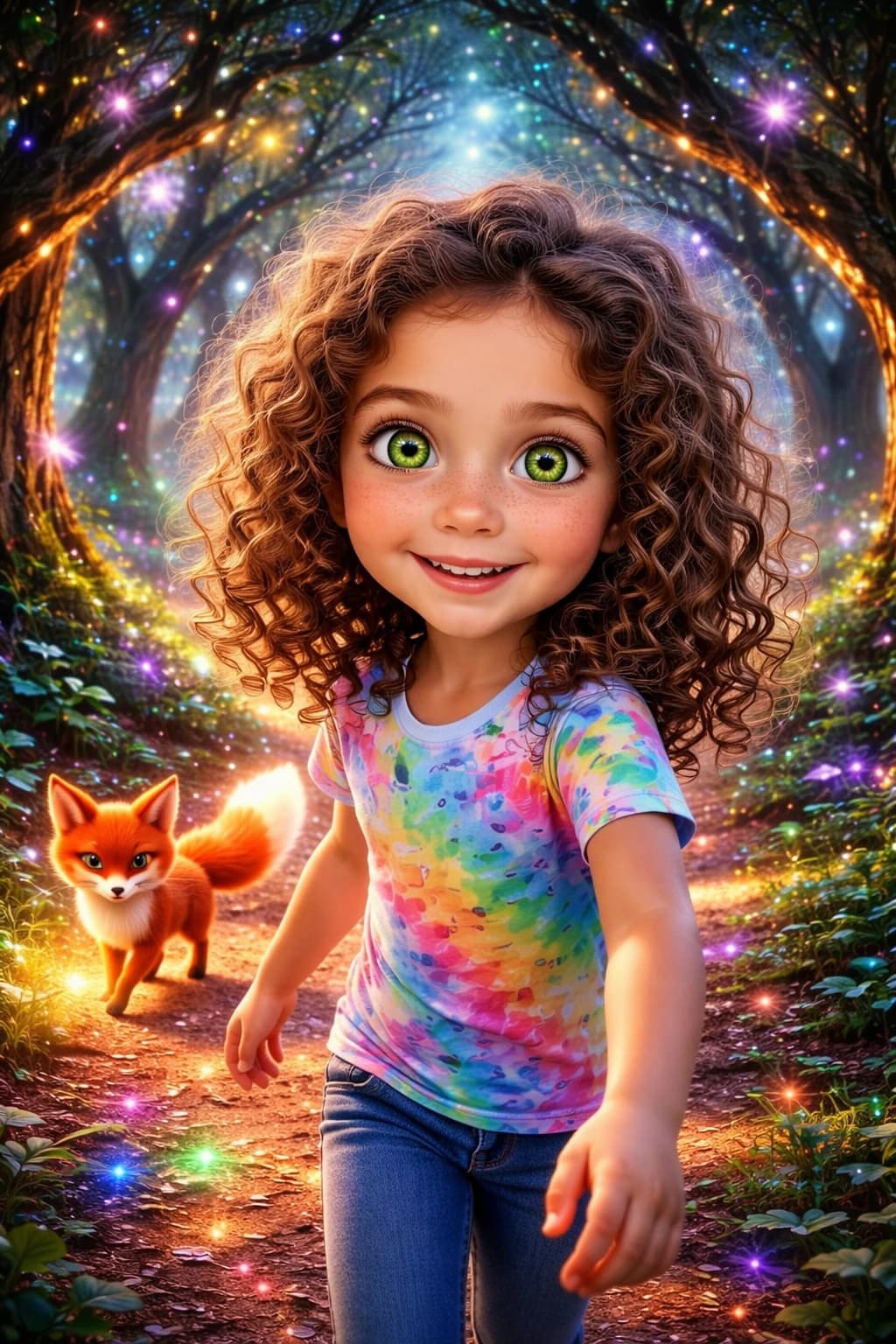 Illustration for Into the Starlight Forest